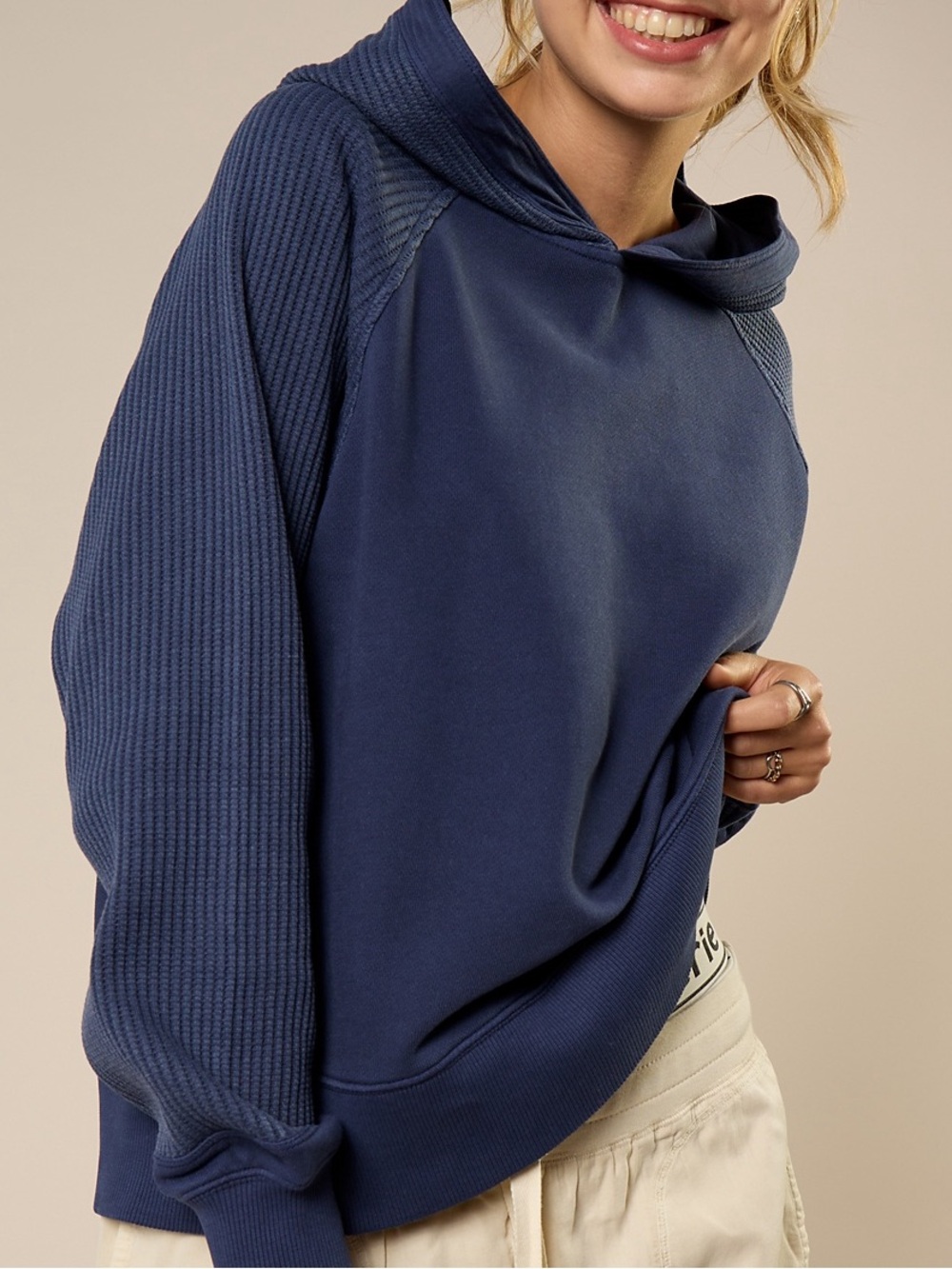 AERIE | Essential Waffle Hoodie & Pant set | size SMALL | SET
